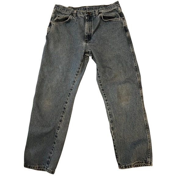 Wrangler Other - Wrangler‎ Men's Denim Jeans Light Wash Straight Leg Size 36x30